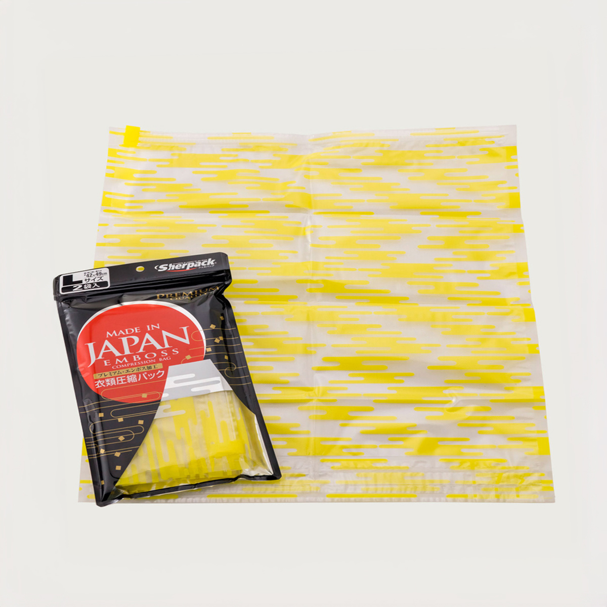 2枚組　国産圧縮袋L/Lセット