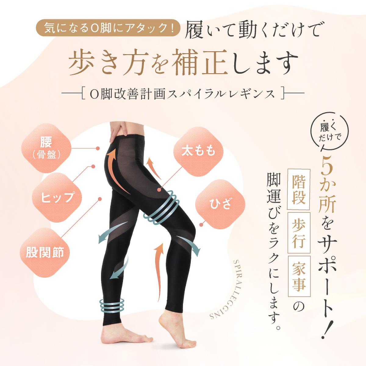スパイラルレギンス
