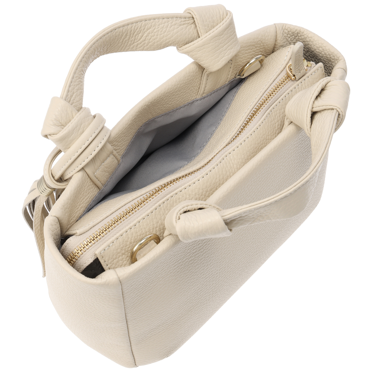 【Atelier nuu（アトリエ ヌウ)】ミニボストンバッグ　オフホワイト