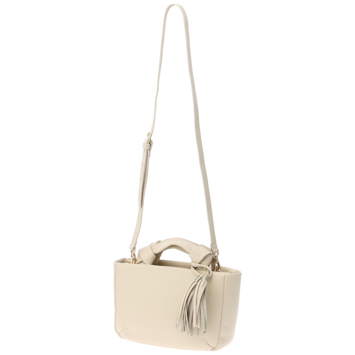 【Atelier nuu（アトリエ ヌウ)】ミニボストンバッグ　オフホワイト