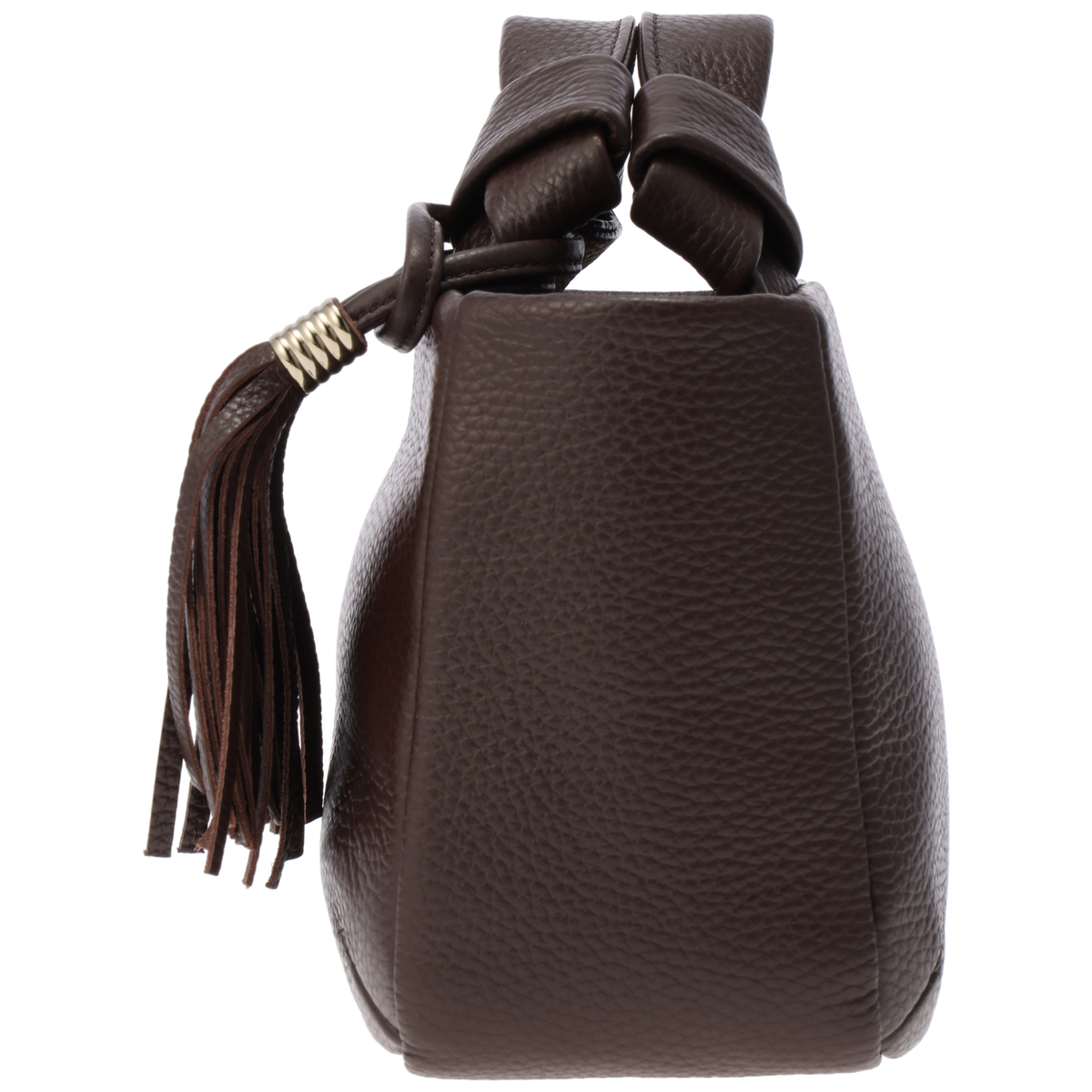 【Atelier nuu（アトリエ ヌウ)】ミニボストンバッグ　ダークブラウン