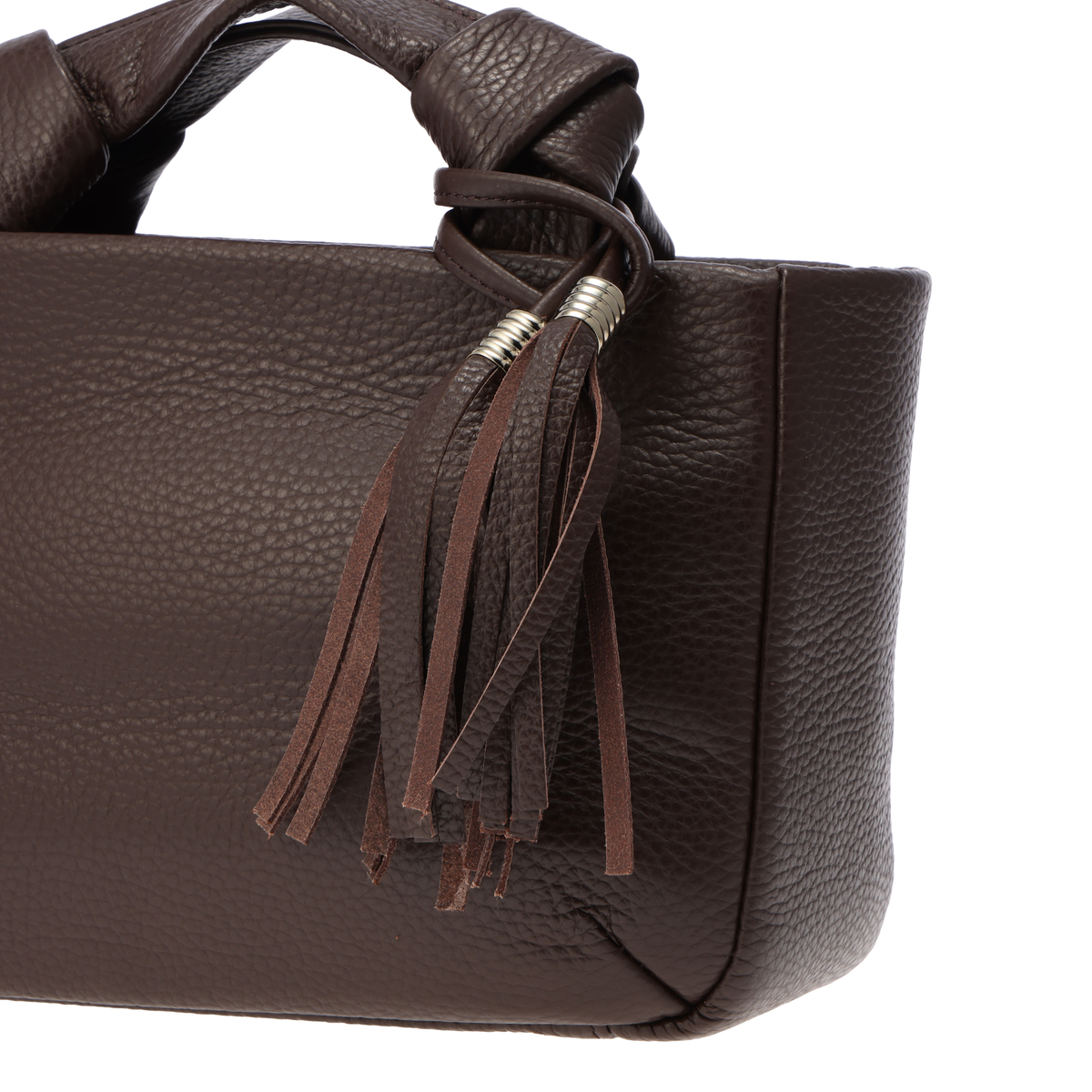 【Atelier nuu（アトリエ ヌウ)】ミニボストンバッグ　ダークブラウン