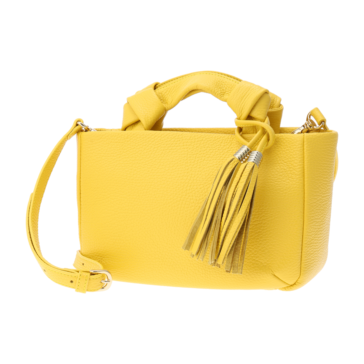 【Atelier nuu（アトリエ ヌウ)】ミニボストンバッグ　イエロー