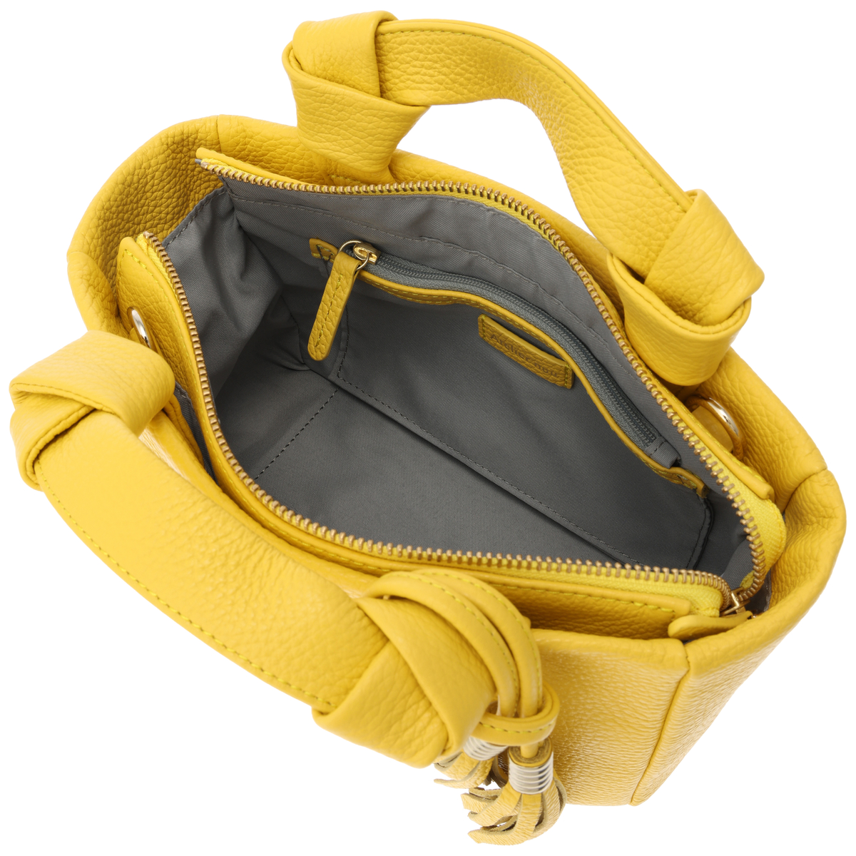 【Atelier nuu（アトリエ ヌウ)】ミニボストンバッグ　イエロー