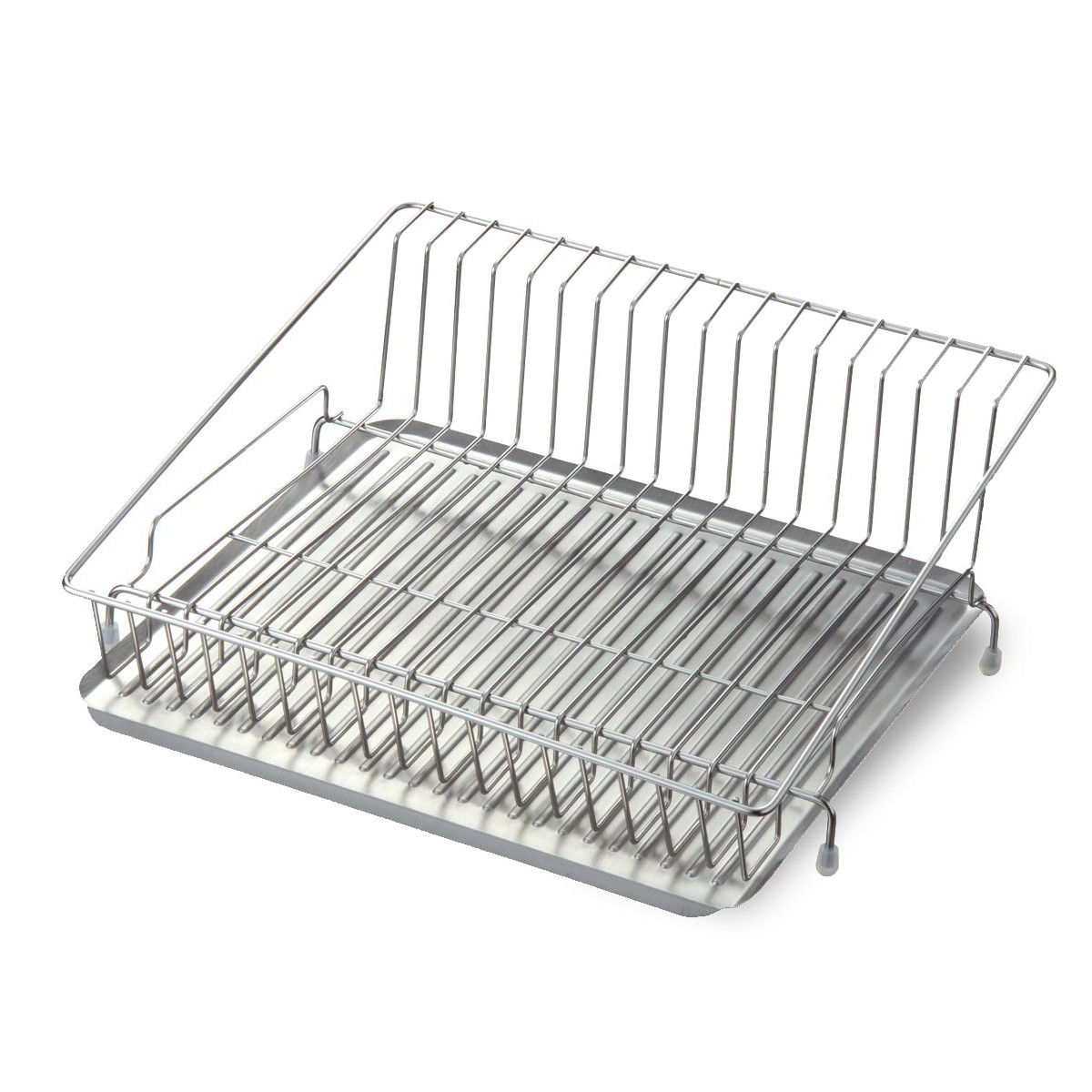 水が流れるステンレス水切りカゴ