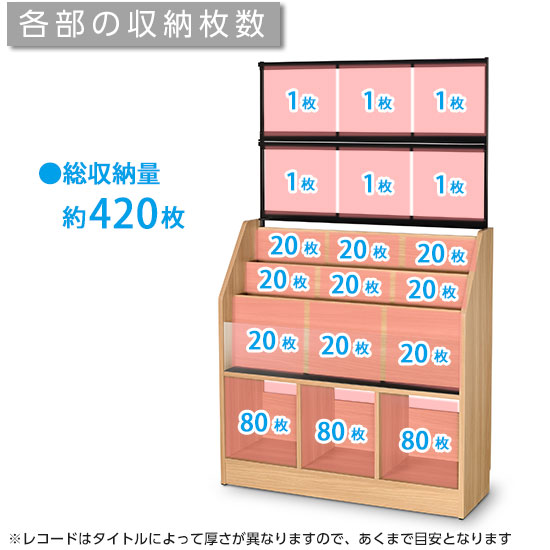 レコードディスプレイラック