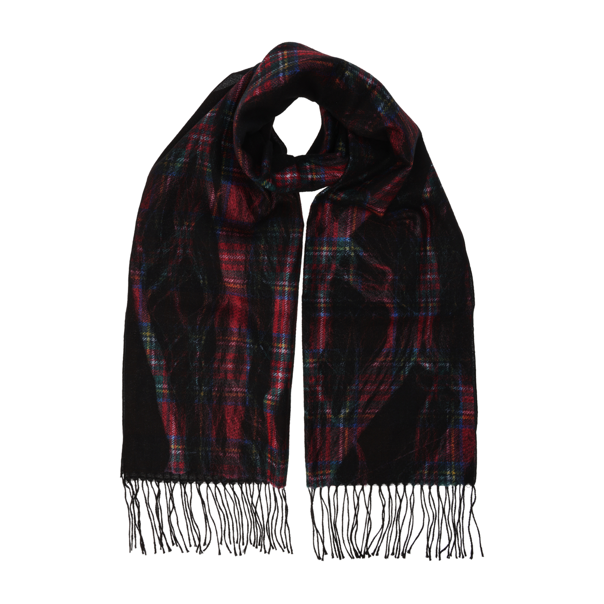 ウールモルフォニードルプリントストール