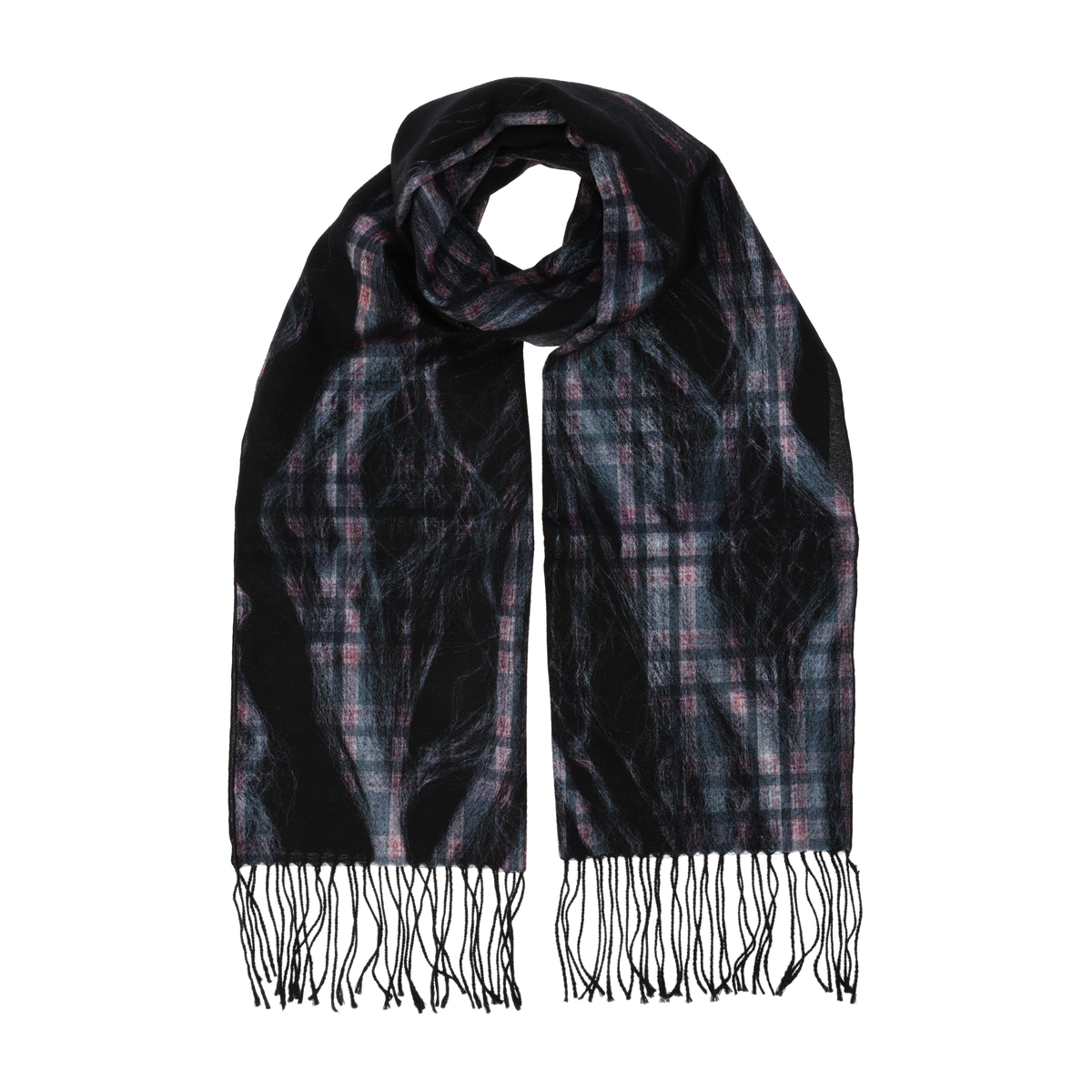 ウールモルフォニードルプリントストール