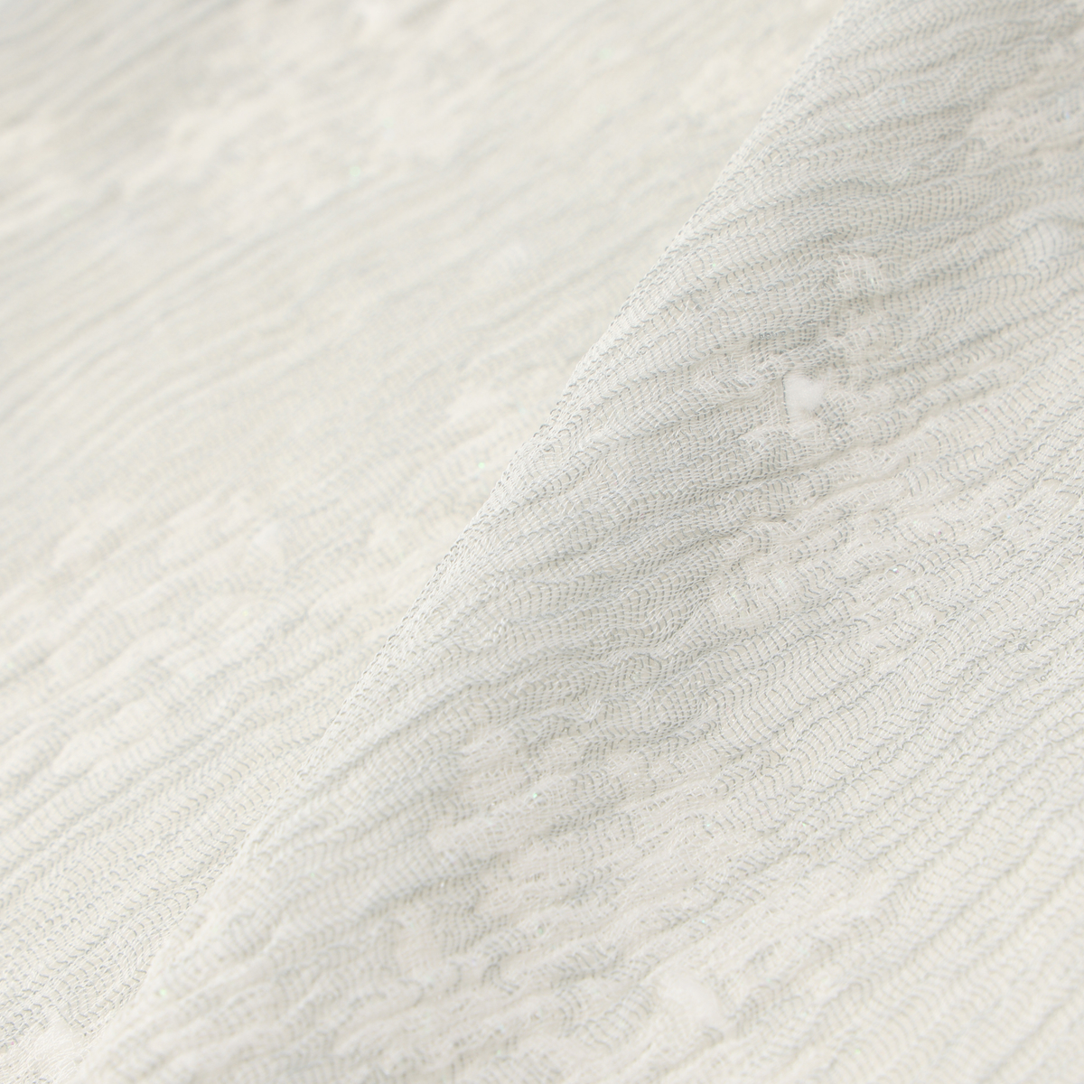 シルク雪の結晶柄ストール