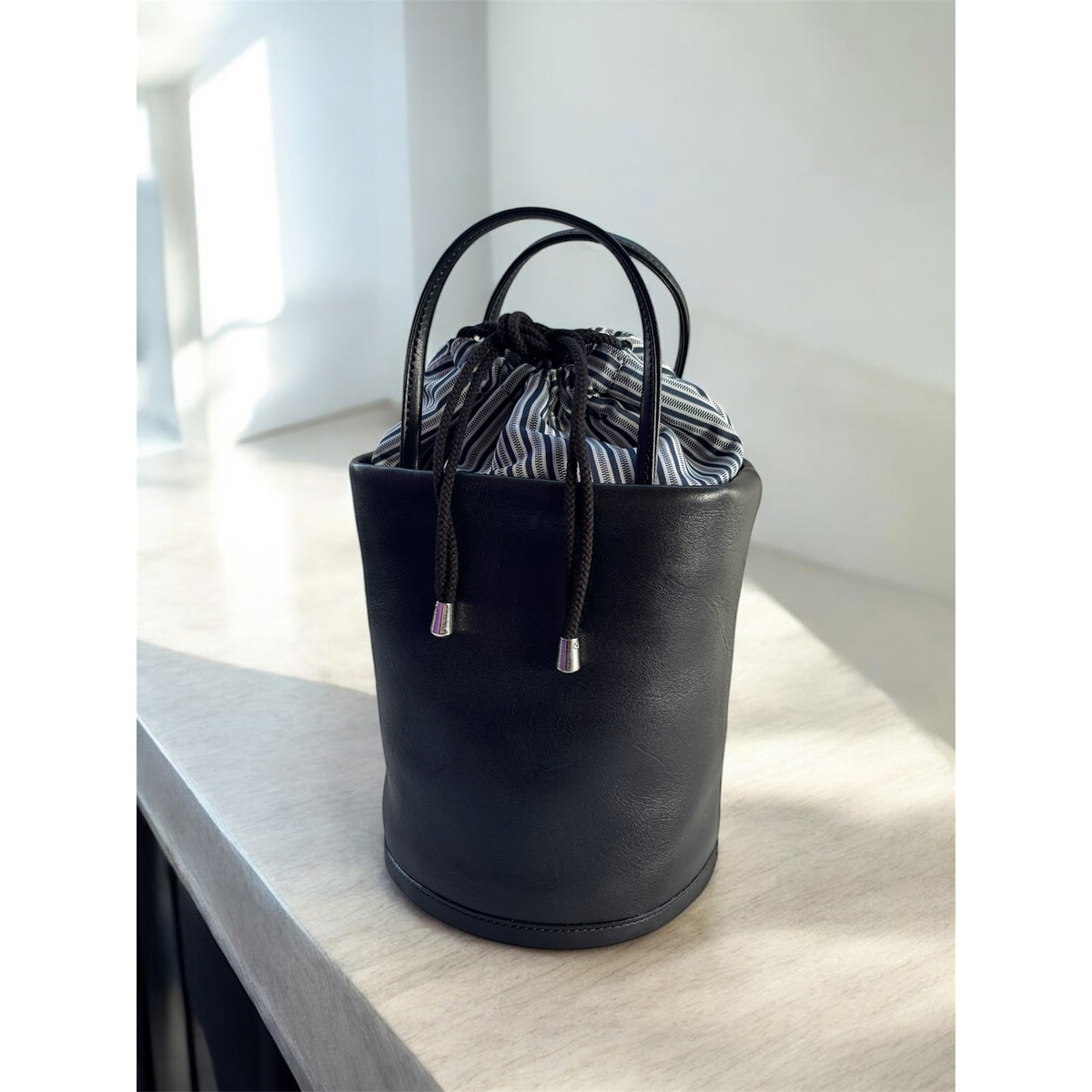 米沢織はかまの3WAYバケツ型バッグ