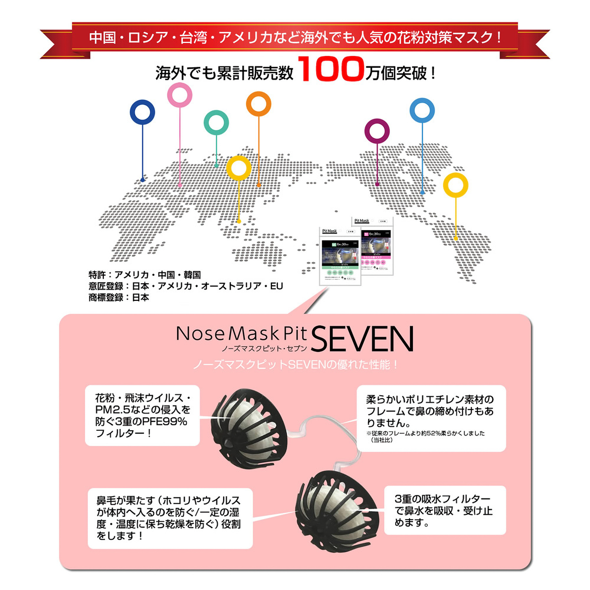 ノーズマスクピットSEVEN 14個入