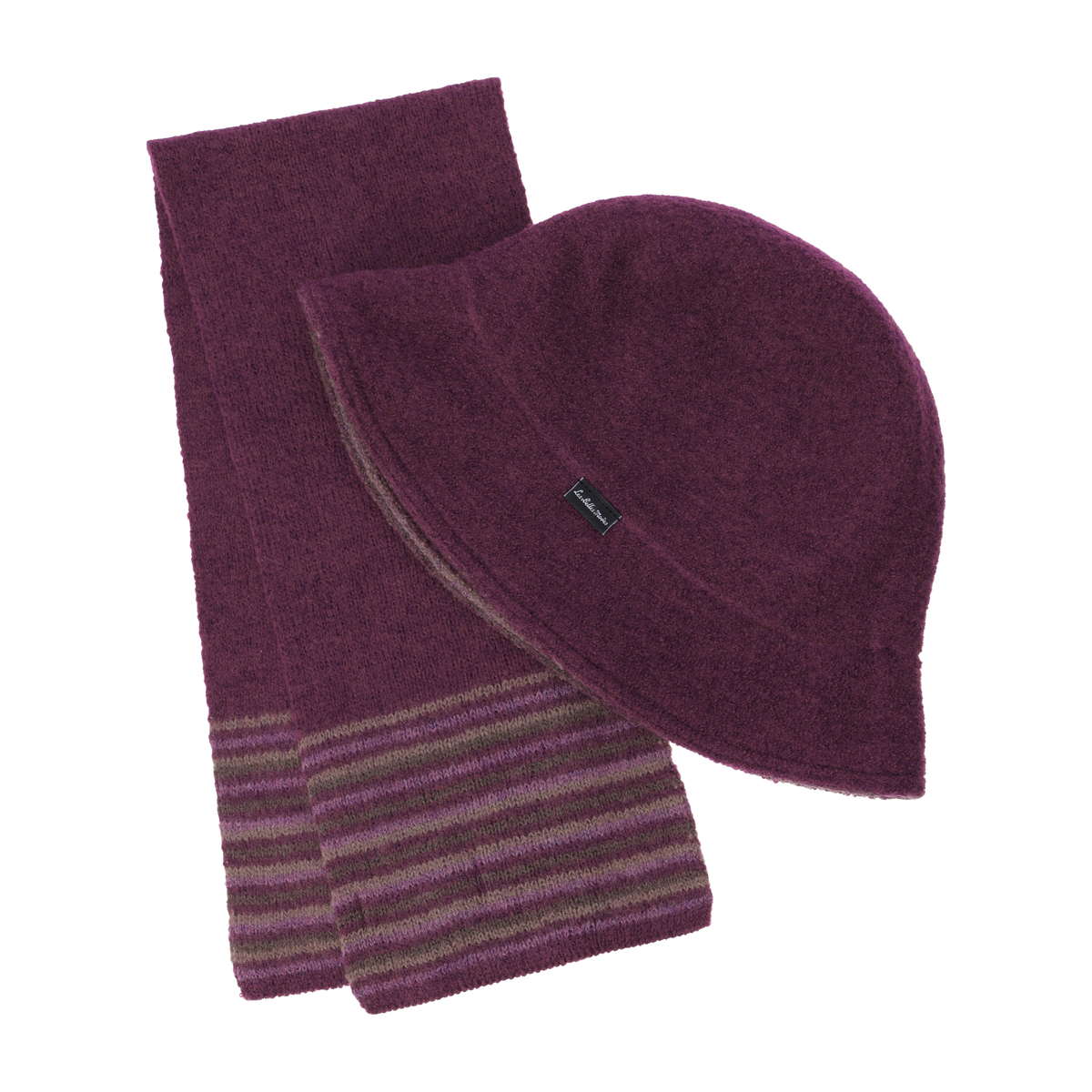 縮絨リバーシブルクローシュ ミニマフラーセット