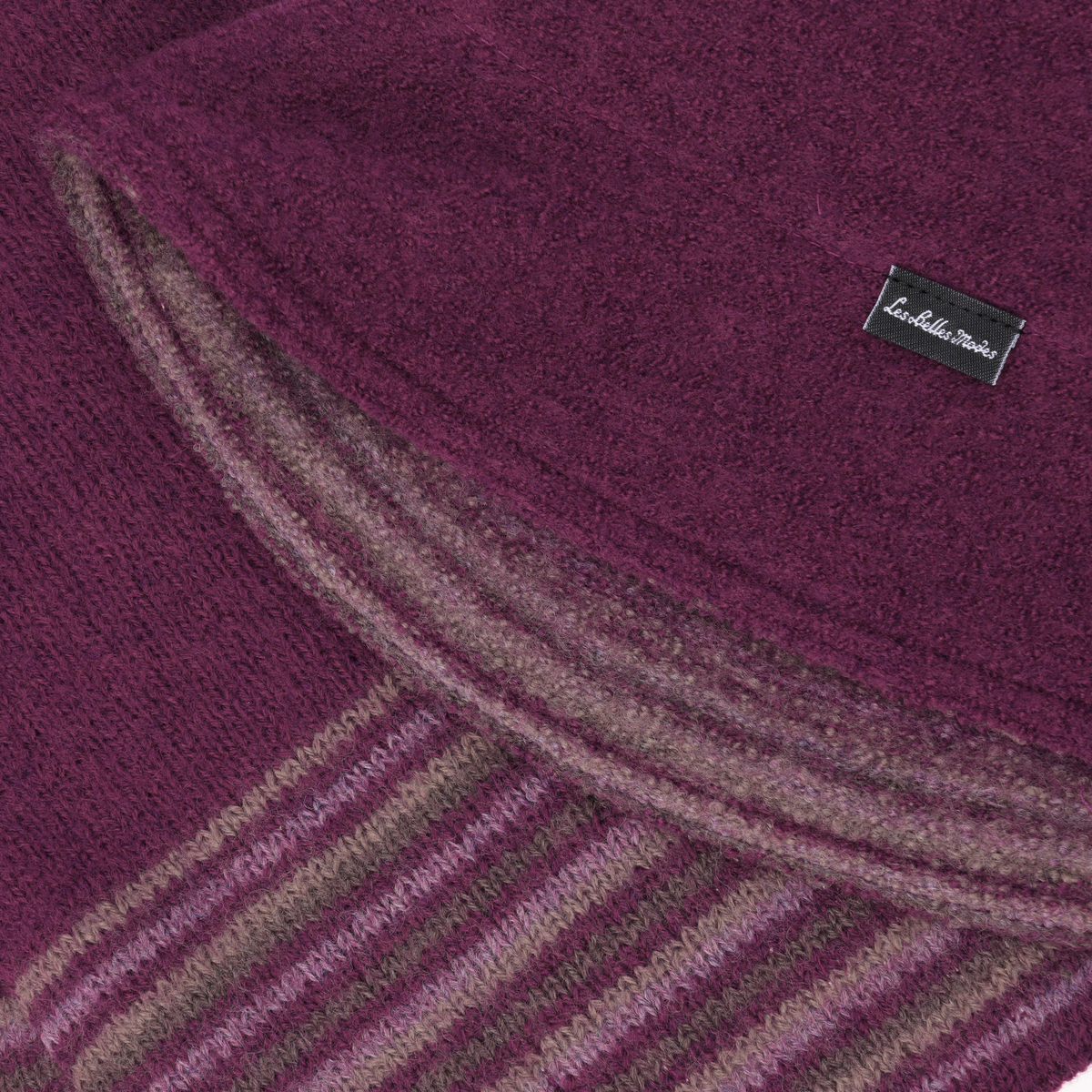 縮絨リバーシブルクローシュ ミニマフラーセット