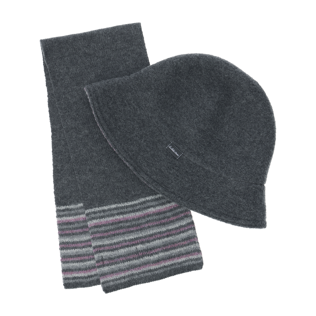 縮絨リバーシブルクローシュ ミニマフラーセット