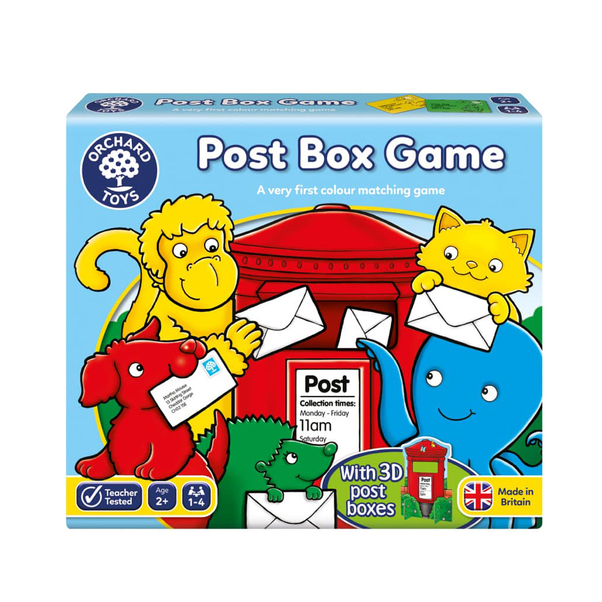 色合わせゲーム　ゆうびんポスト