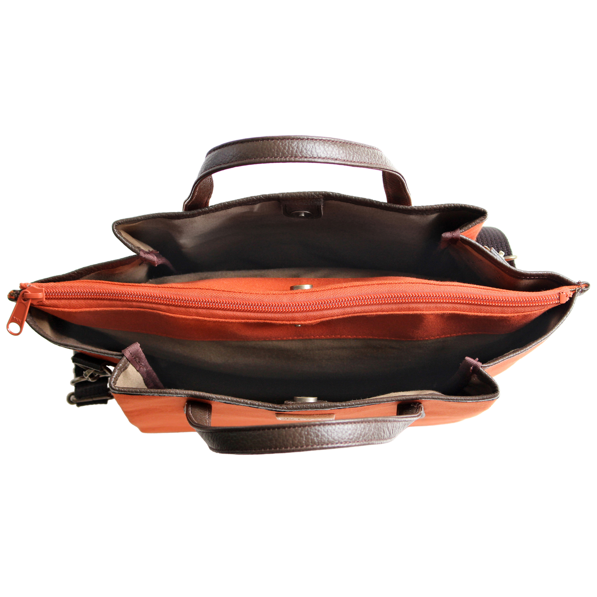 倉敷産帆布×姫路レザー プリーツショルダーバッグ