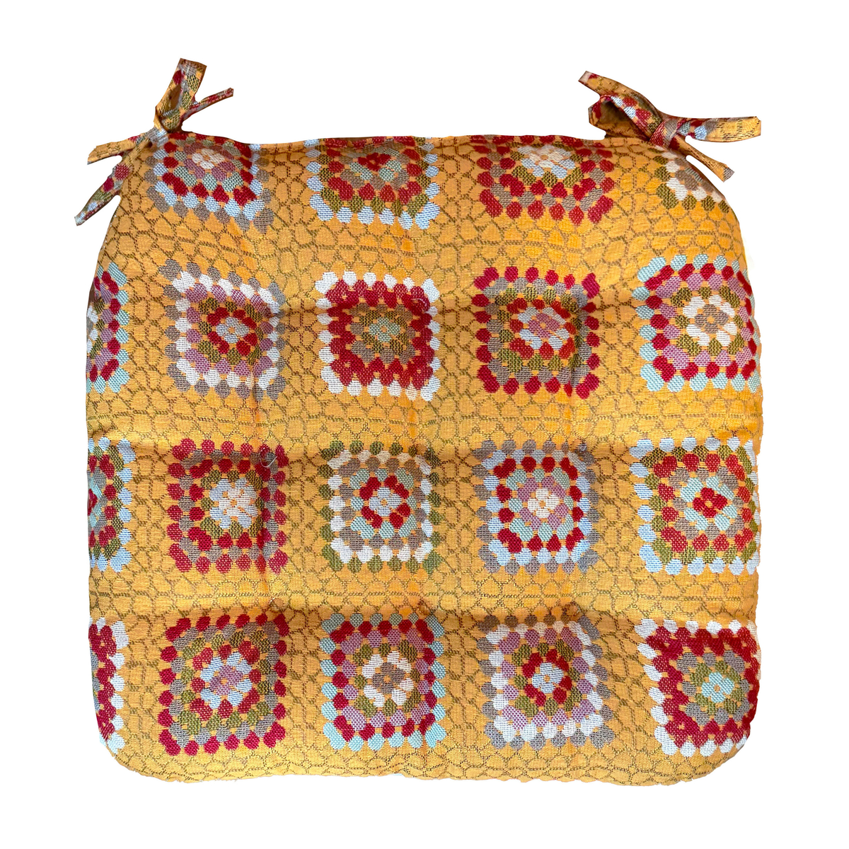 スペイン製生地使用シートクッション　ドット