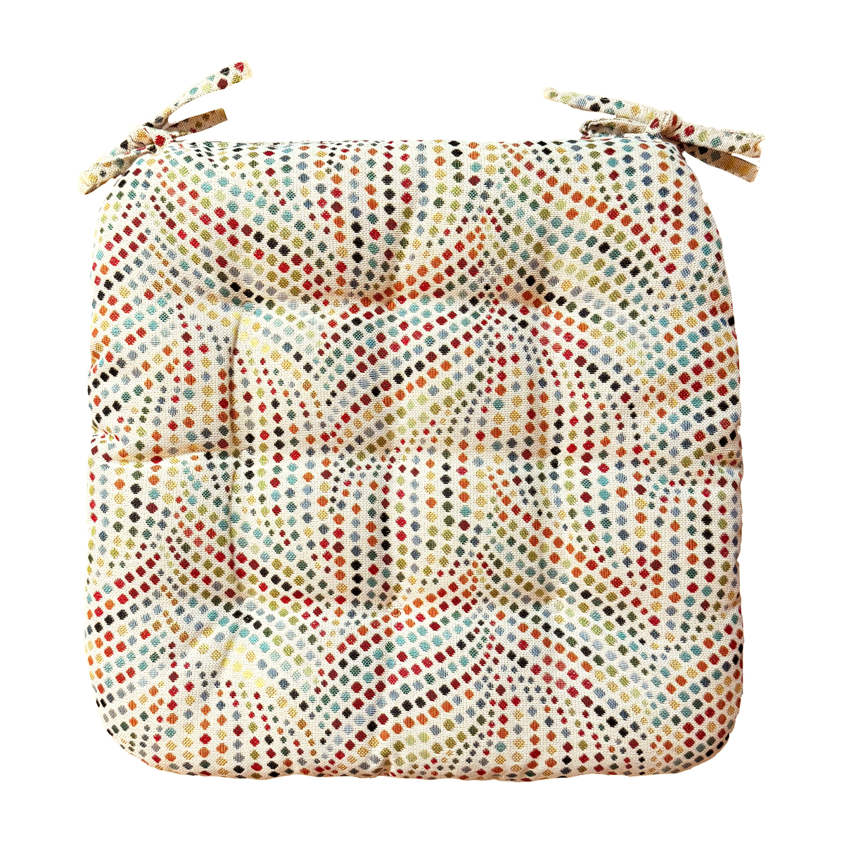 スペイン製生地使用シートクッション　ドット