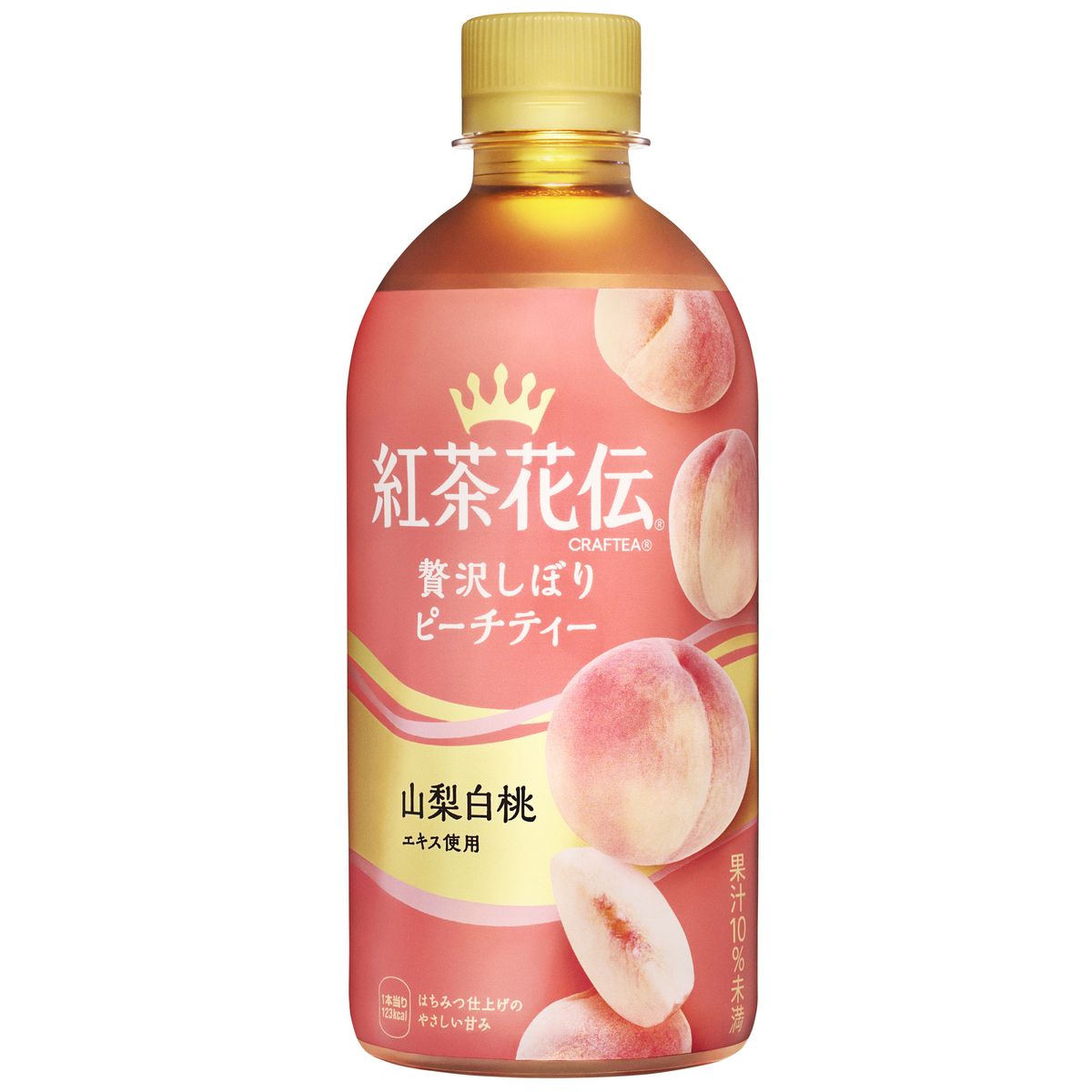 紅茶花伝 クラフティー 贅沢しぼりピーチティー 440mlPET（24本）