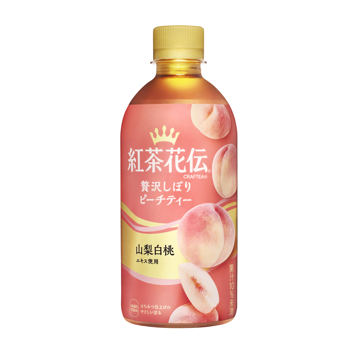 紅茶花伝 クラフティー 贅沢しぼりピーチティー 440mlPET