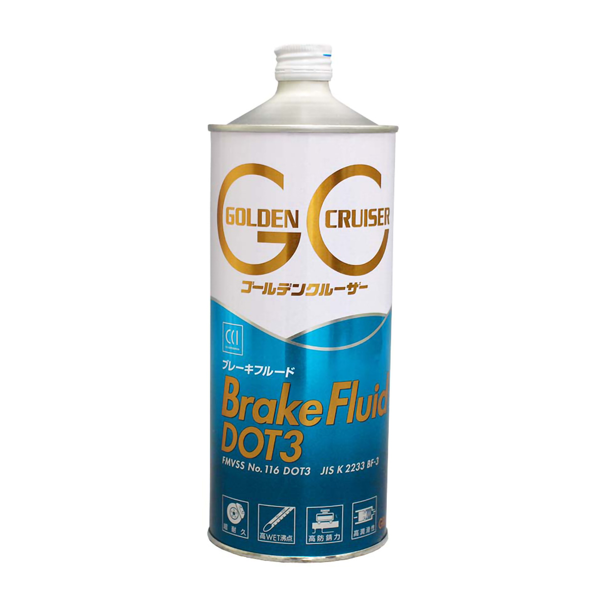ゴールデンクルーザー　ブレーキフルード　DOT3　GRADE3　1L