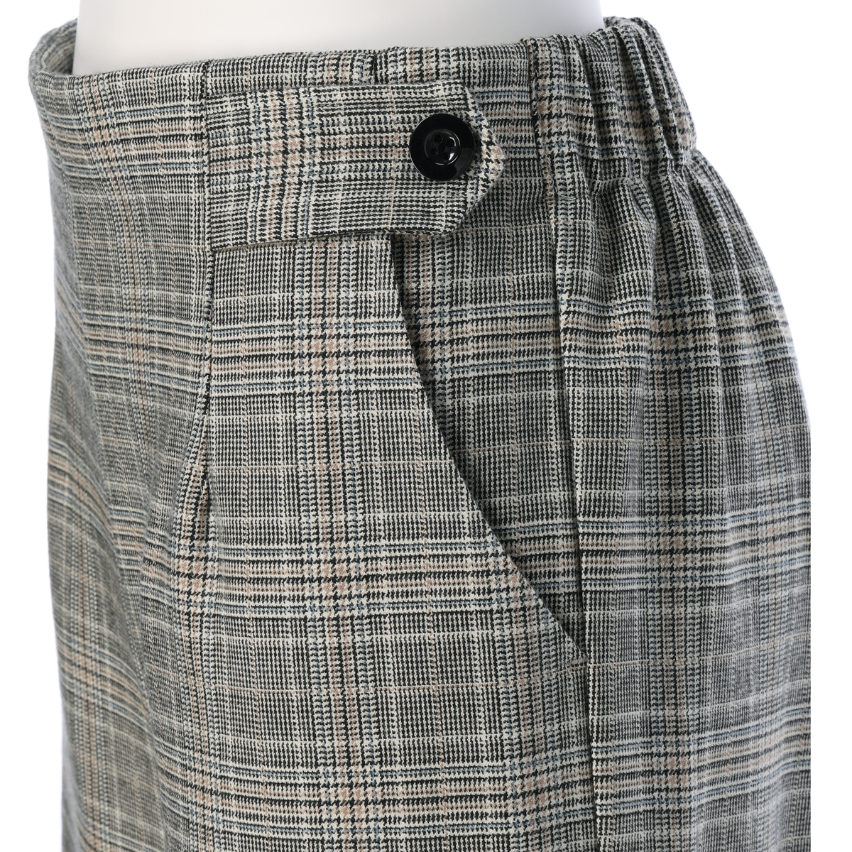 【Hana　Akari】2WAY起毛チェックパンツ