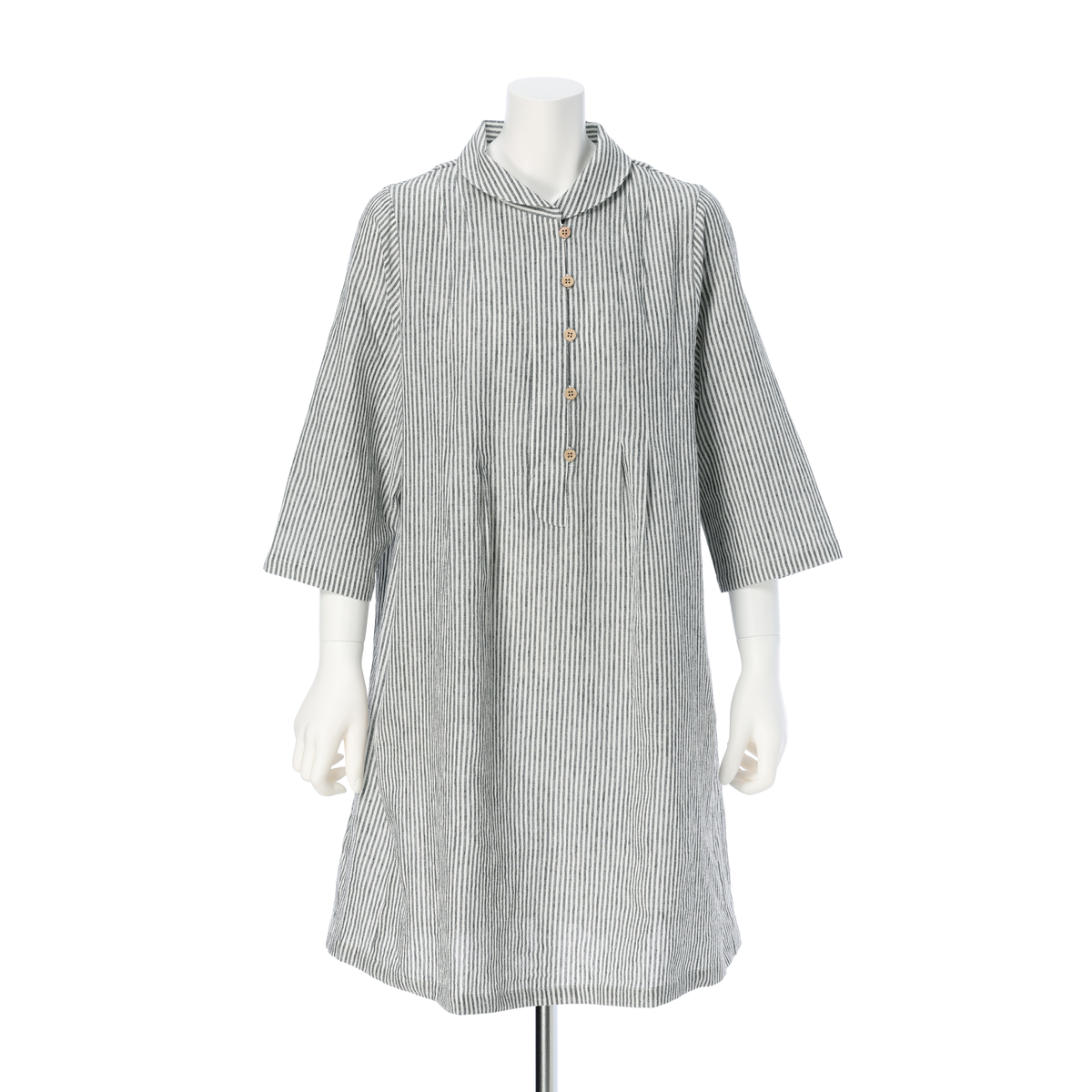 【Hana　Akari】きびのころも　7分袖チュニックワンピース