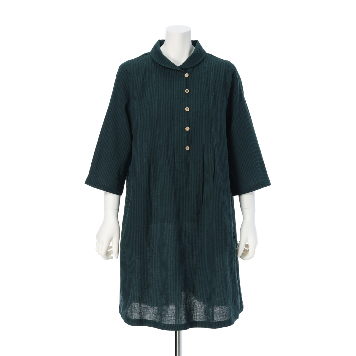 【Hana　Akari】きびのころも　7分袖チュニックワンピース