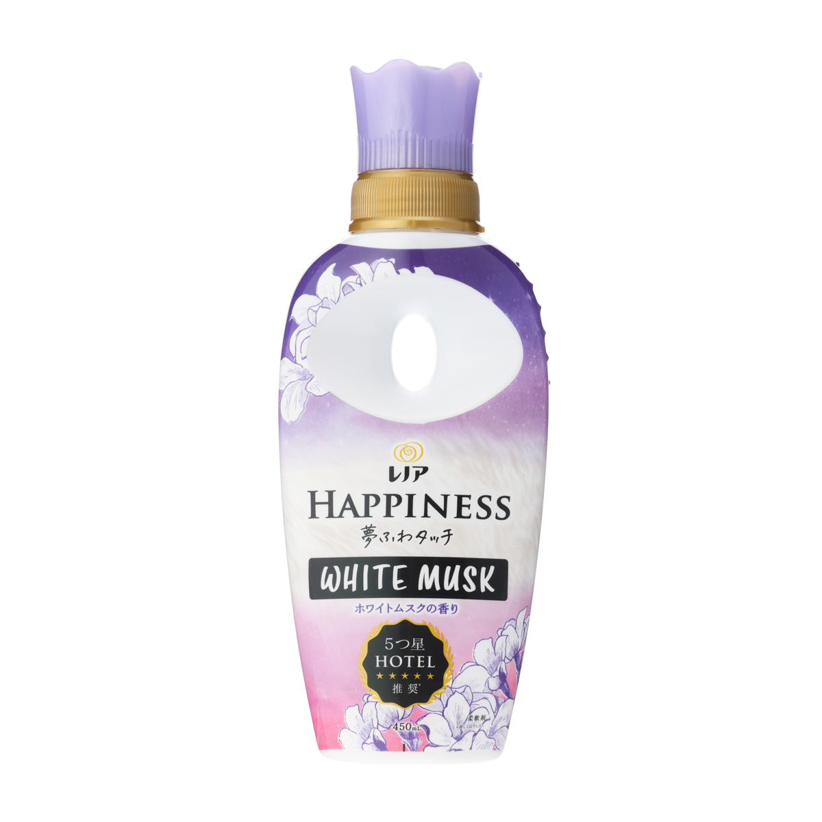 レノア　ハピネス　柔軟剤　ホワイトムスク　本体　４５０ｍｌ