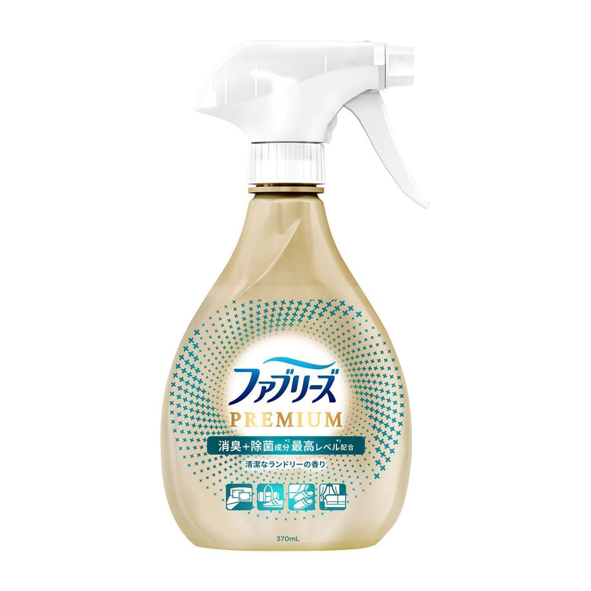 ファブリーズ　Ｗ除菌＋消臭　ＰＲＥＭＩＵＭ　清潔なランドリーの香り　本体　３７０ｍｌ