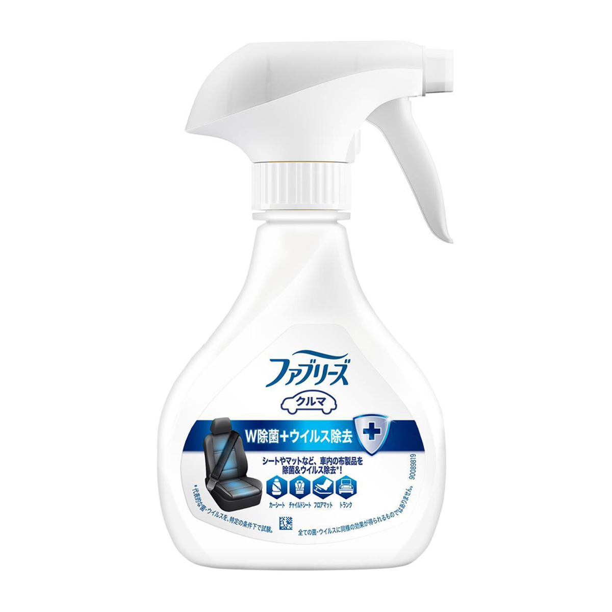 ファブリーズ　車用　消臭スプレー　Ｗ除菌＋ウイルス除去　やさしいせっけん　本体　２１０ｍＬ