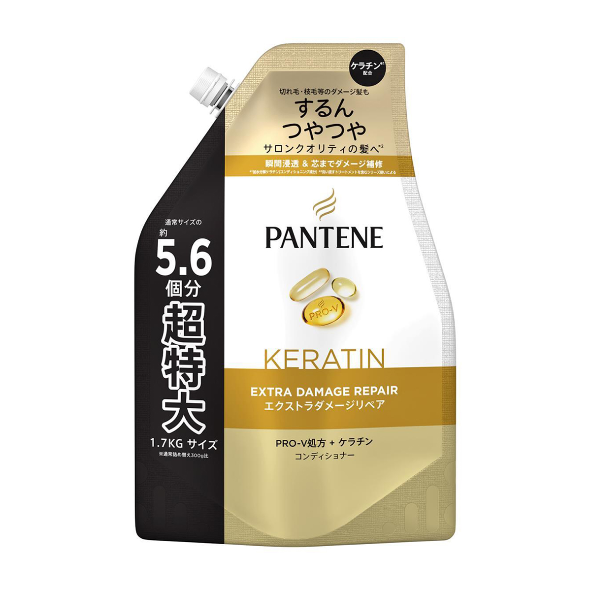 パンテーン　エクストラダメージリペア　コンディショナー　つめかえ用　超特大　１７００ｇ