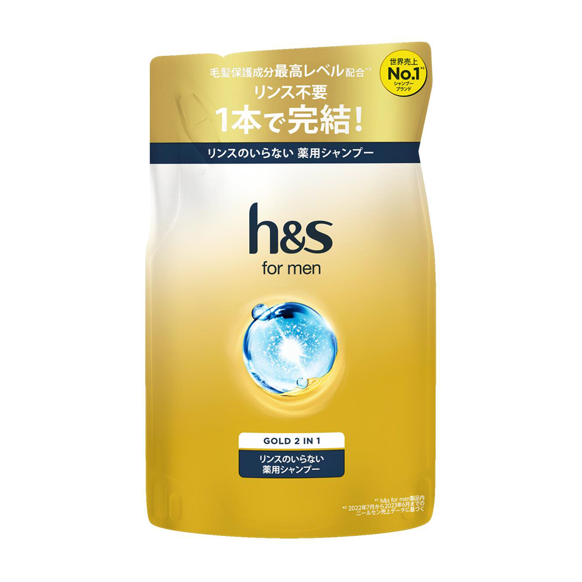 ｈ＆ｓ　ｆｏｒ　ｍｅｎ　ゴールド　２イン１　薬用シャンプー　３００ｇ