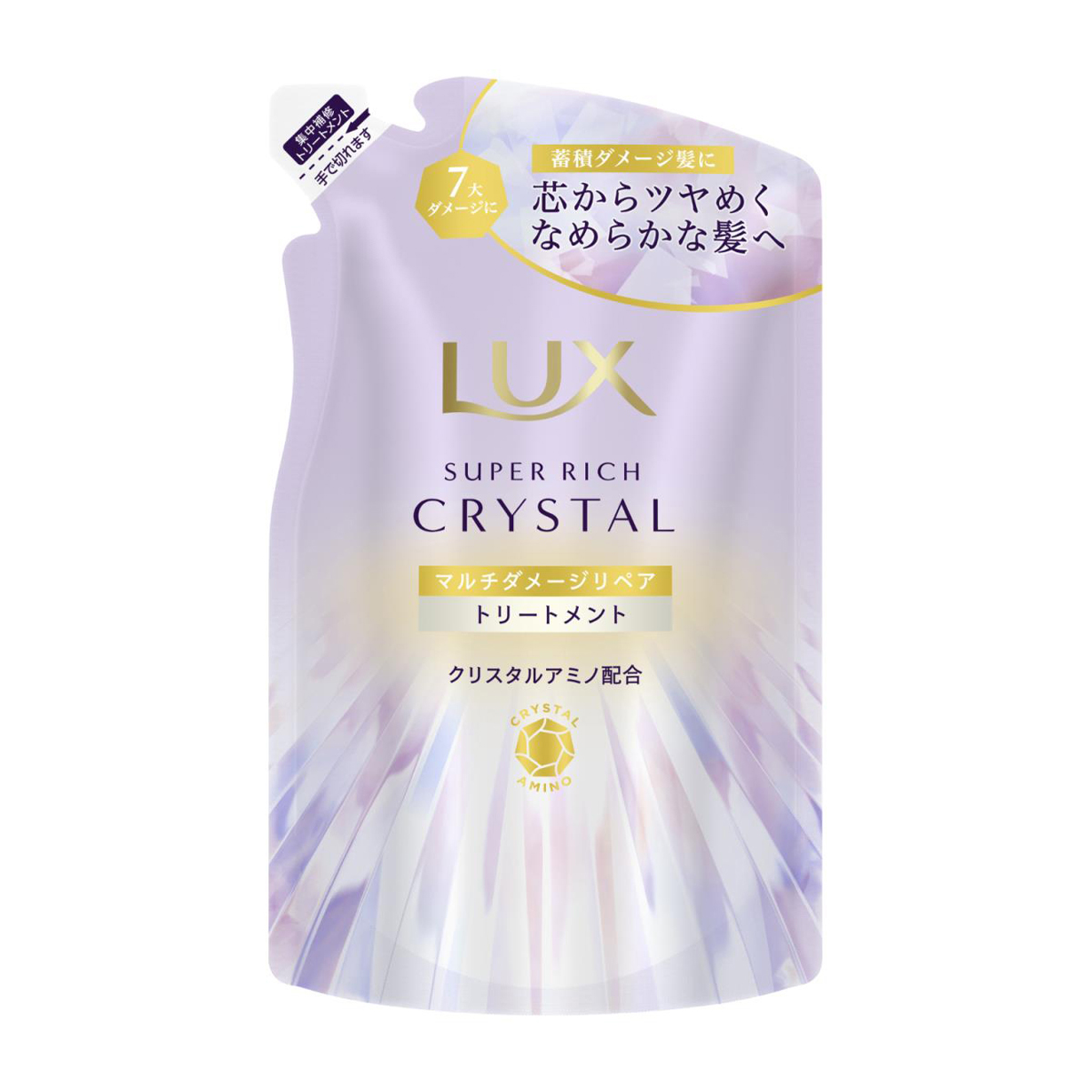 ラックス スーパーリッチクリスタル マルチダメージリペア トリートメント つめかえ用 300g
