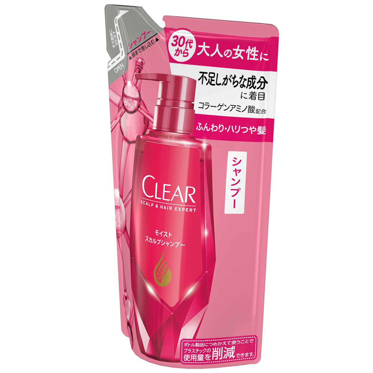 クリア モイスト スカルプシャンプー つめかえ用  300g