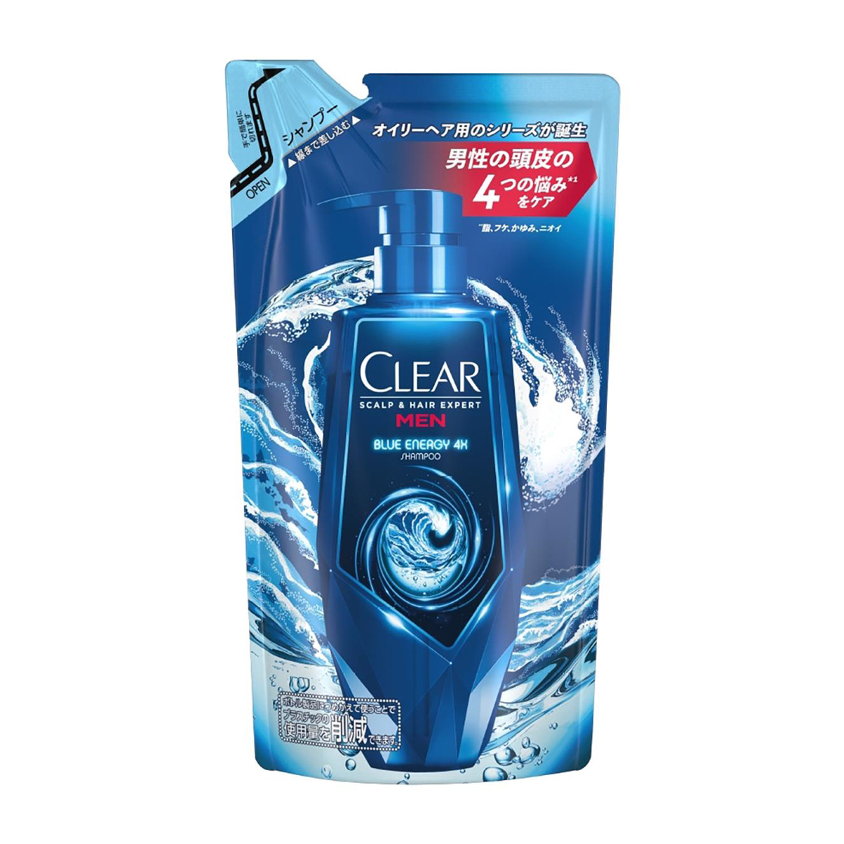 クリア ブルーエナジー 4x スカルプシャンプー つめかえ用 280g
