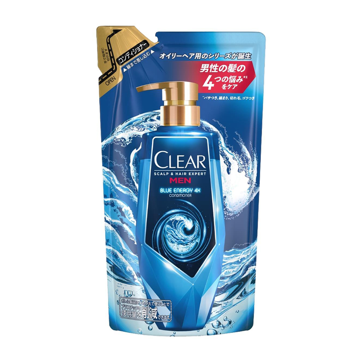 クリア ブルーエナジー 4x スカルプコンディショナー つめかえ用 280g