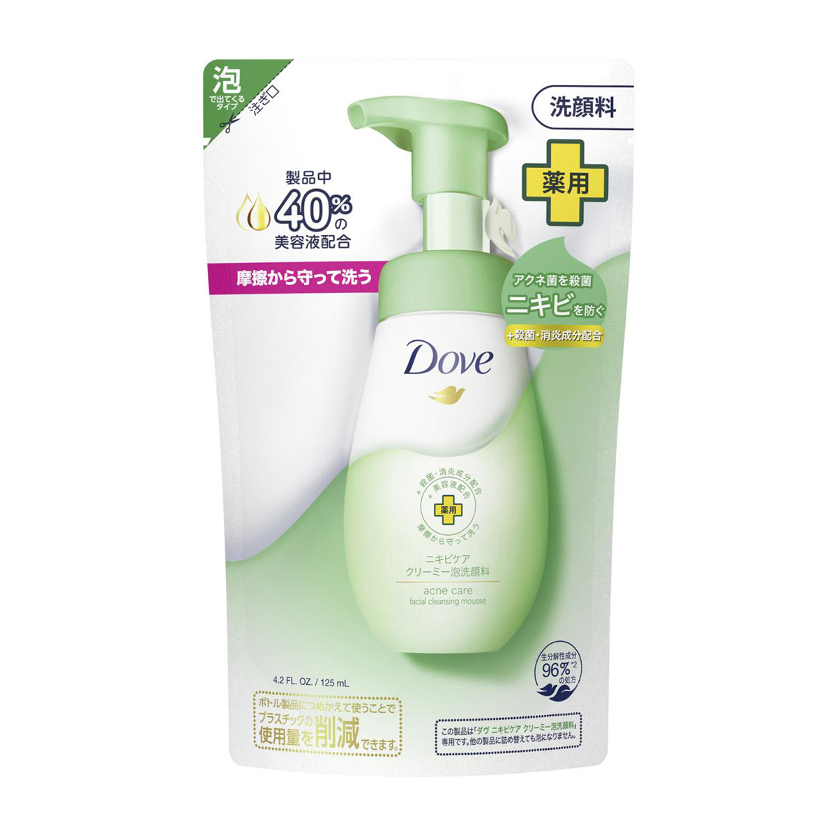 ダヴ ニキビケア泡洗顔料 つめかえ用 125ml