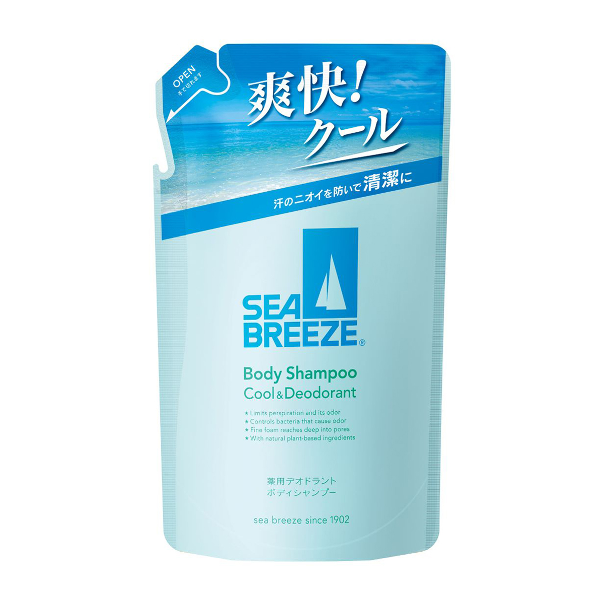 SEA BREEZE ボディシャンプー クール＆デオドラント f つめかえ 330ml