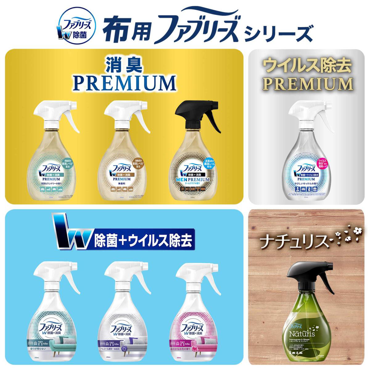 ファブリーズ W除菌+消臭 香料無添加 つめかえ 320ml