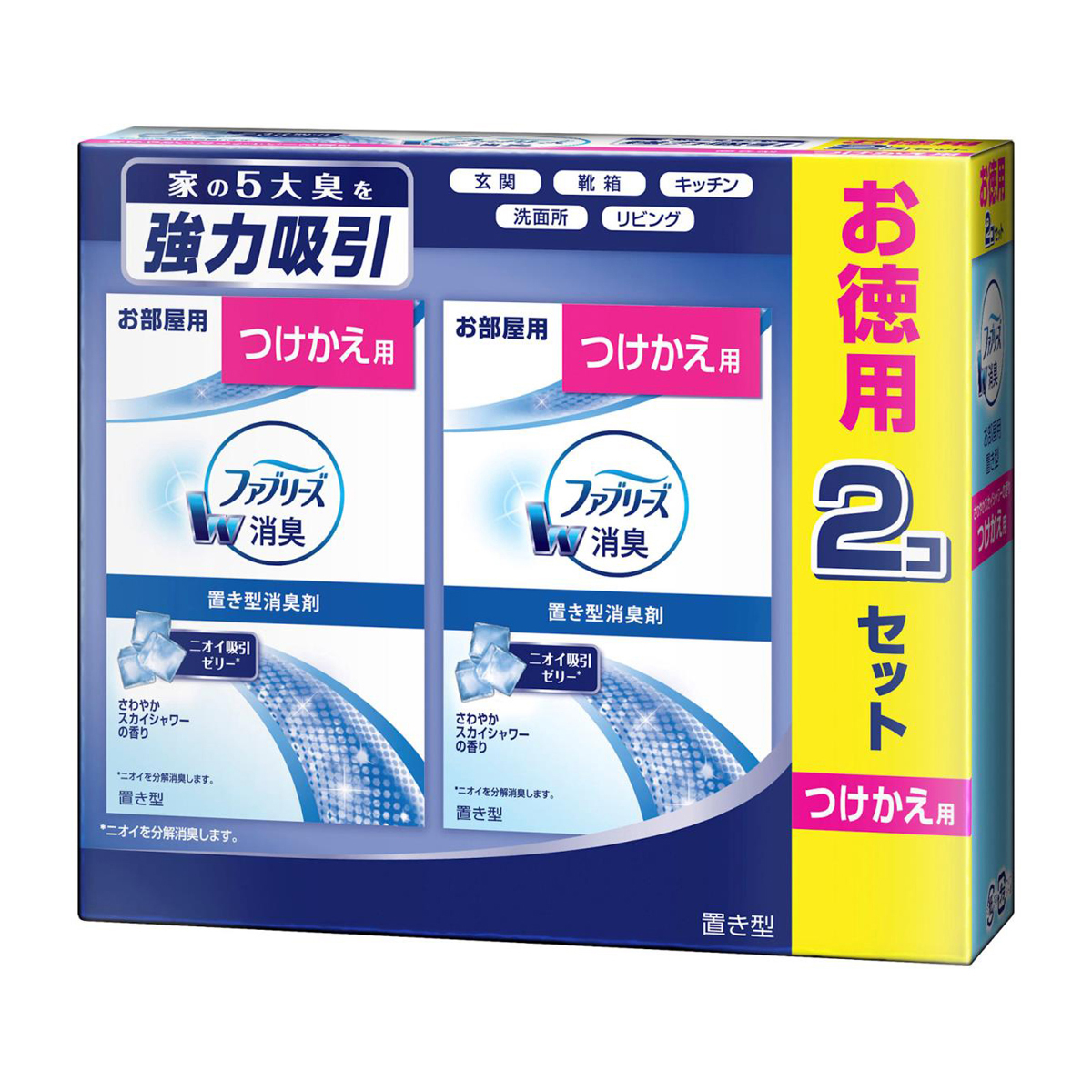ファブリｰズ 置き型 スカイシャワｰの香り つけかえ用 130g×2コ入