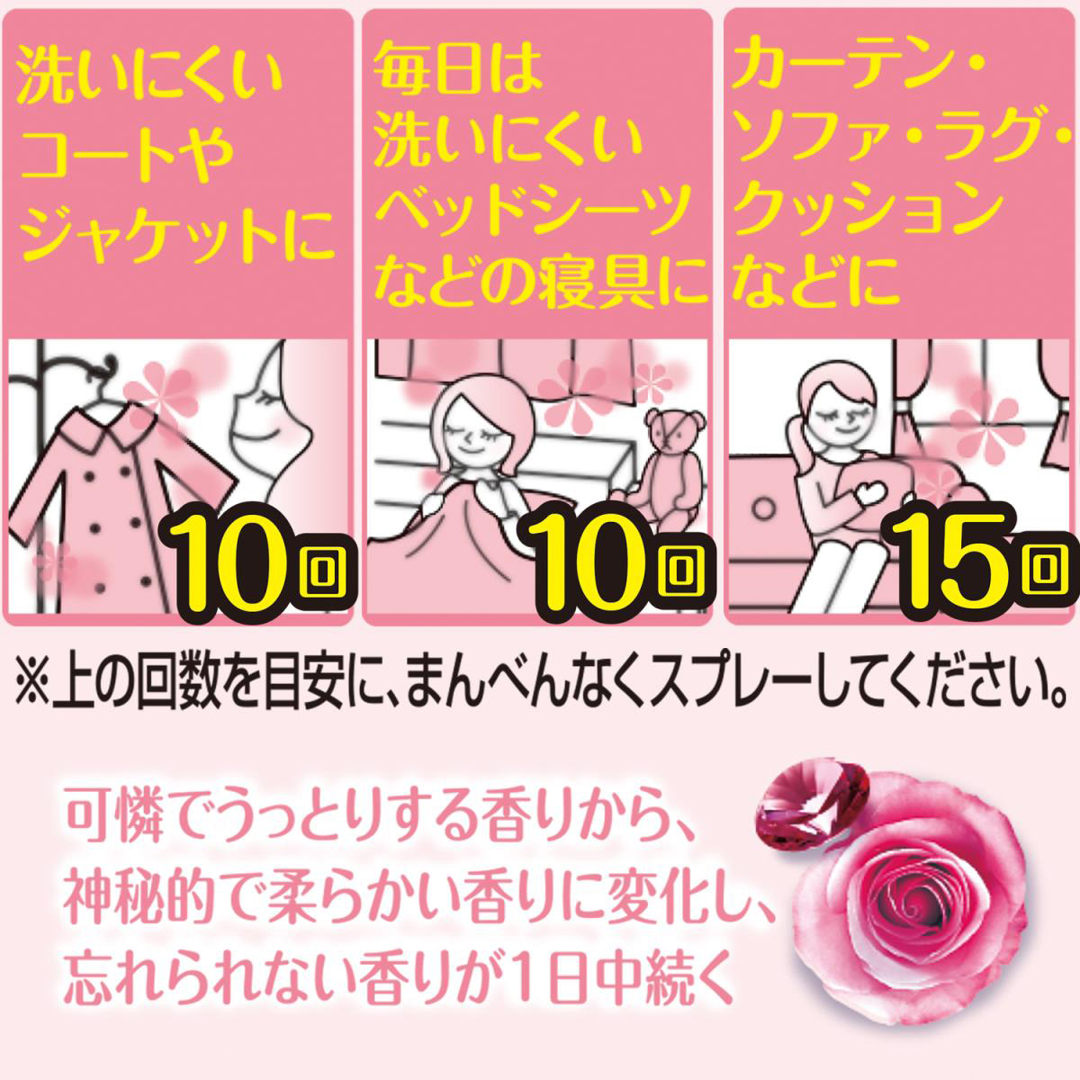 ファブリーズ W除菌+消臭 華やかに香るアンティークローズ つめかえ 320ml