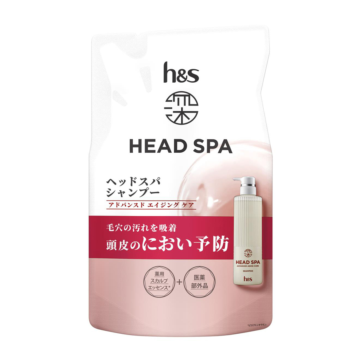 h&s 深ヘッドスパ アドバンスド エイジング ケア シャンプー 詰め替え 350g