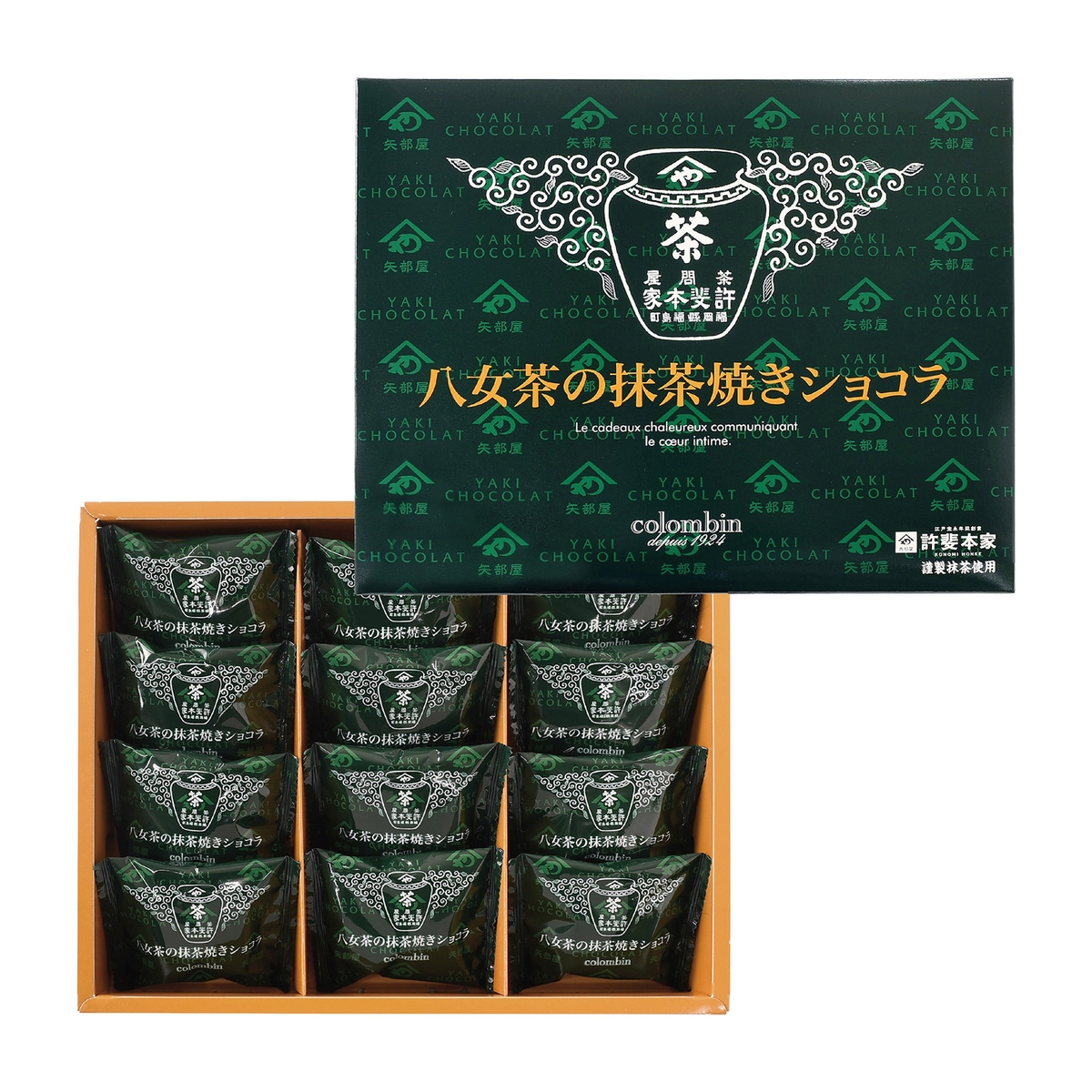 コロンバン 八女茶の抹茶焼きショコラ12個入 261118 | かぜとゆき