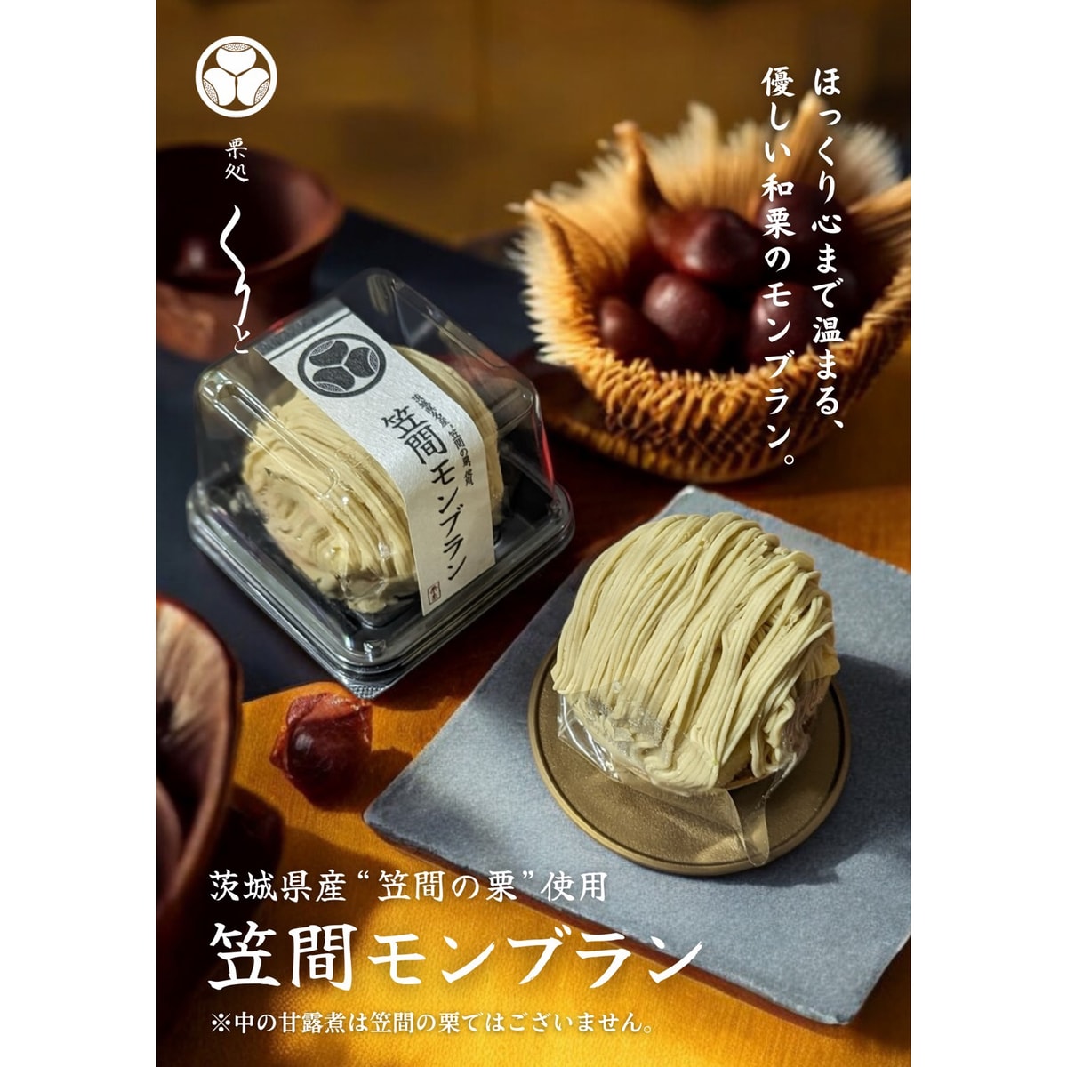 冷凍】笠間栗のモンブラン 270417 | かぜとゆきオンラインショップ