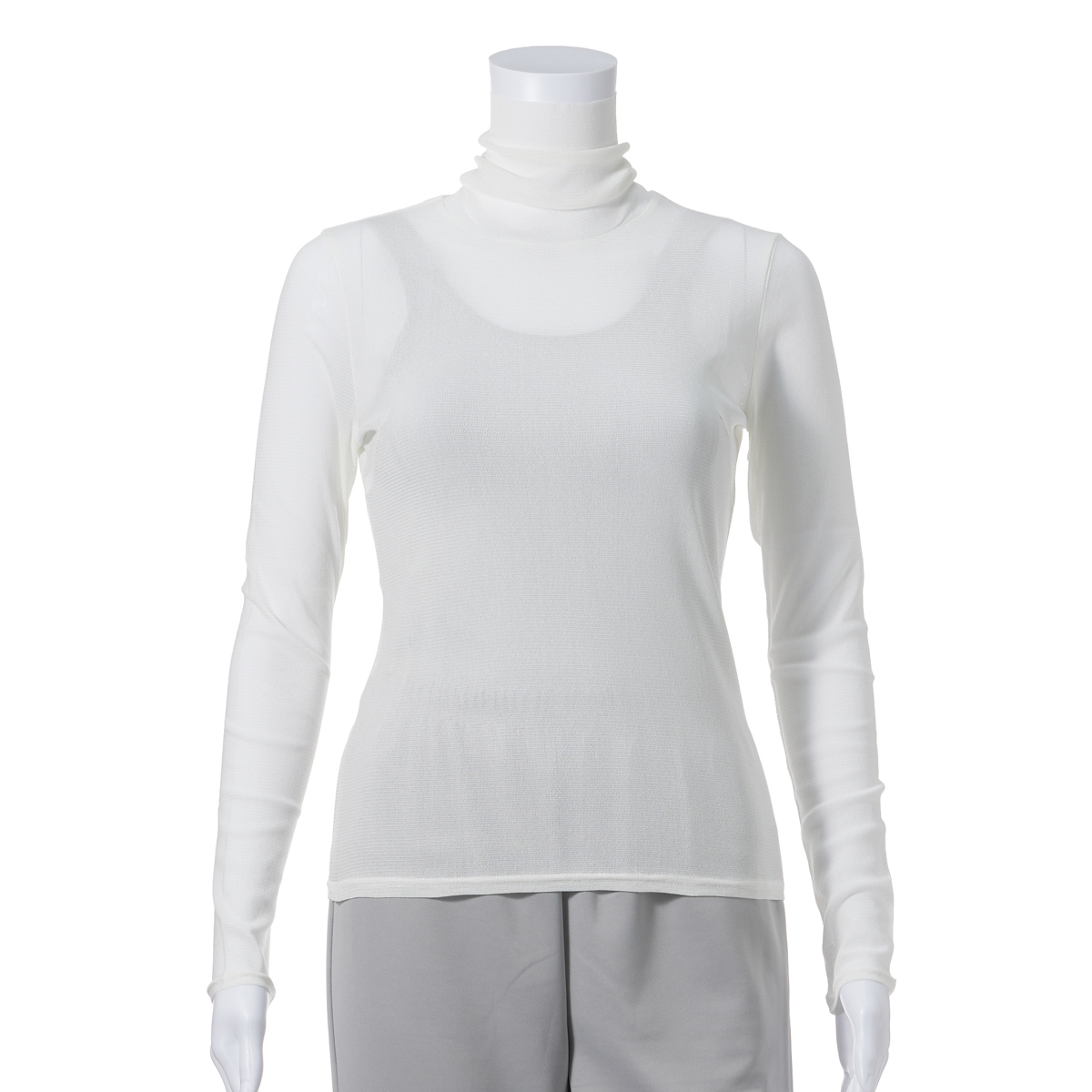 シルクナイロンチュール/ハイネック