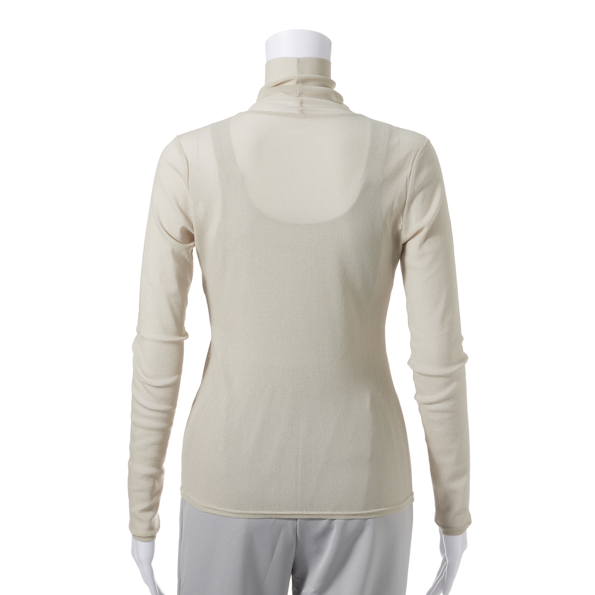 シルクナイロンチュール/ハイネック