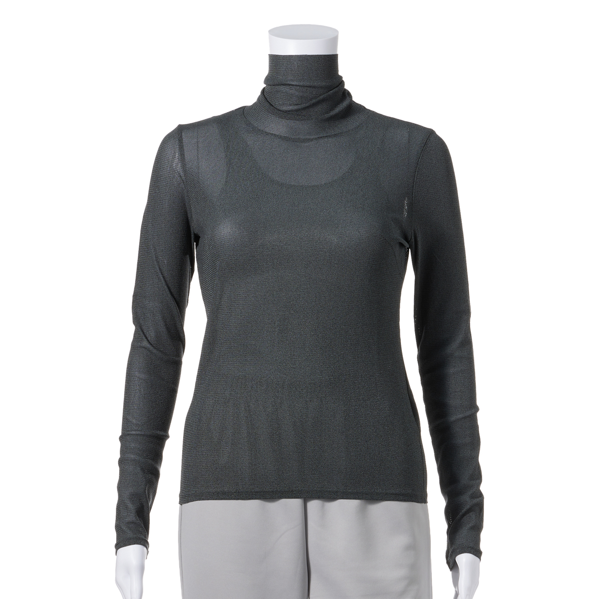 シルクナイロンチュール/ハイネック