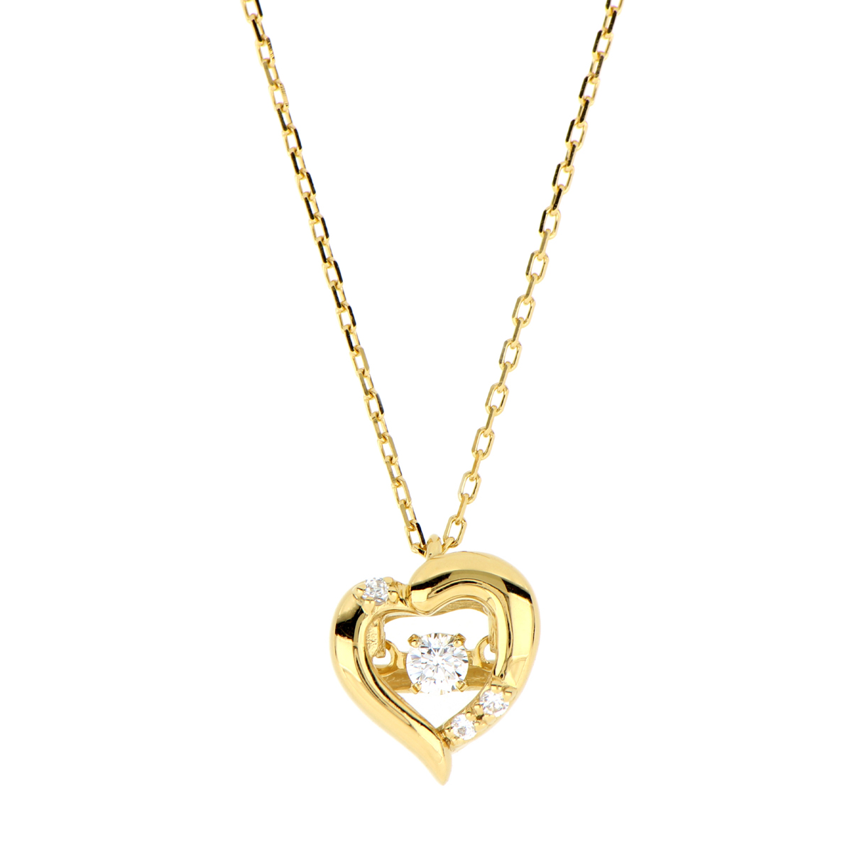 ダンシングストーン ハート ペンダント