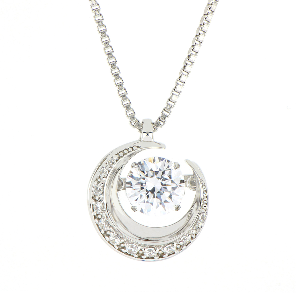 ダンシングストーン クレセントムーン ペンダント